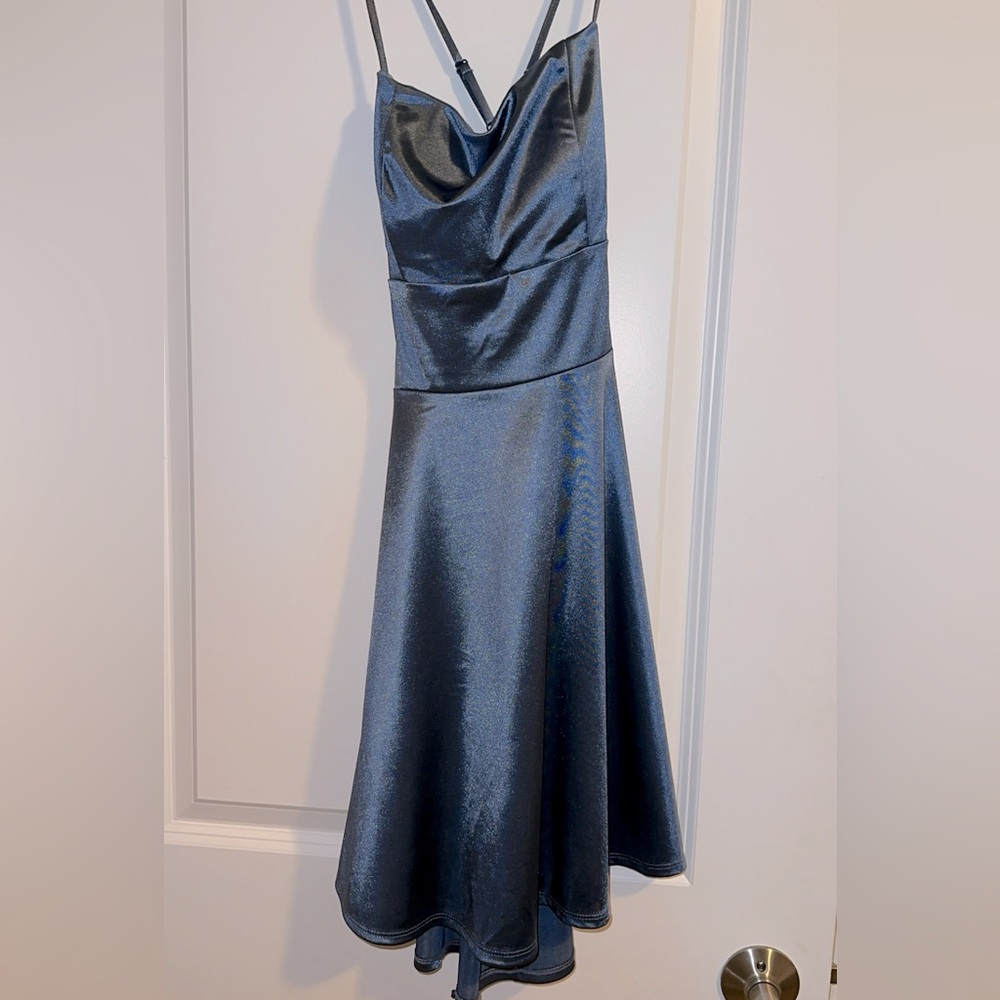 Blue homecoming dress